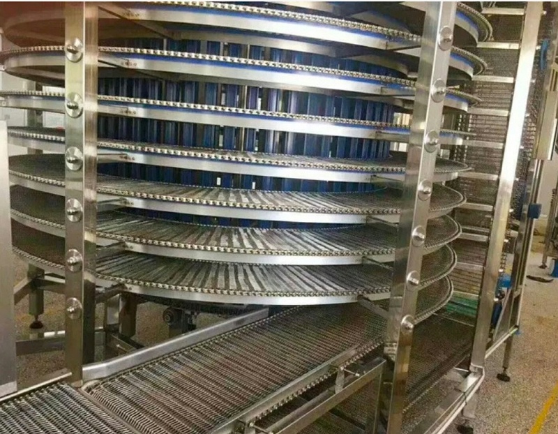 螺旋速凍網帶客戶現場