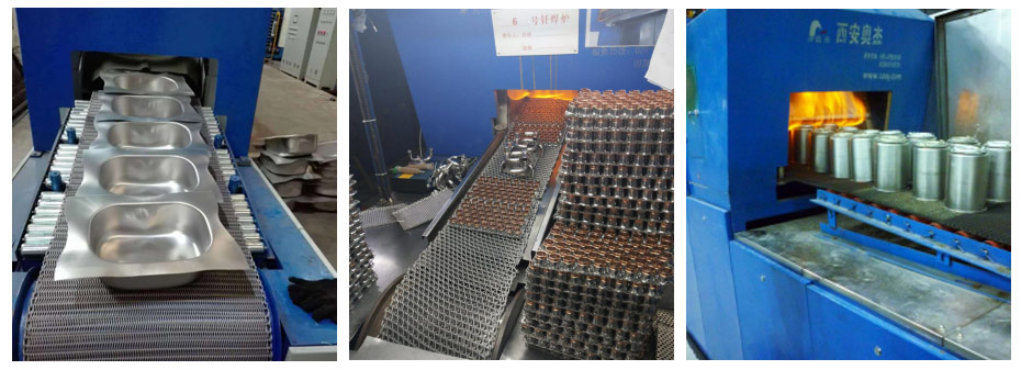 釬焊爐網帶應用