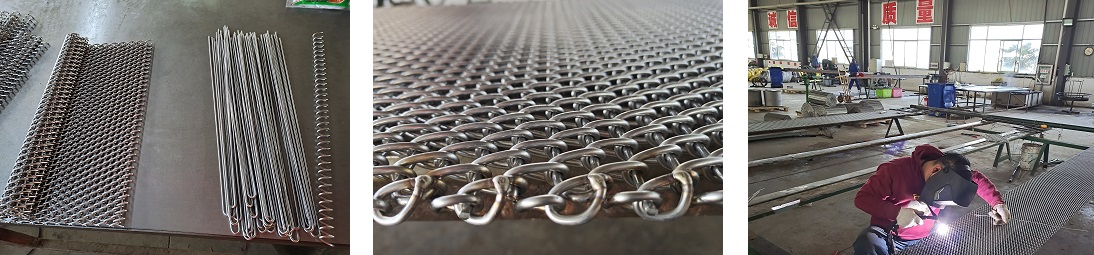 金屬網帶接頭常用的幾種方法